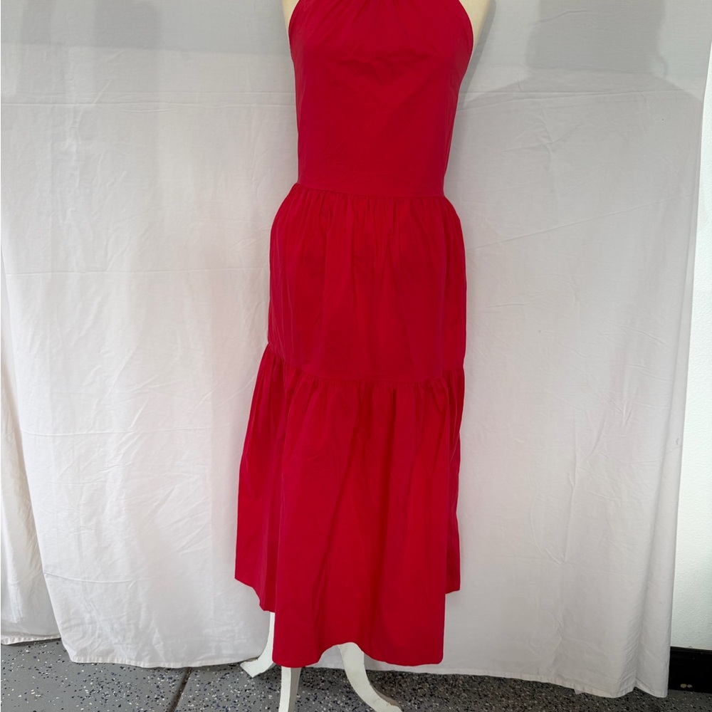 Evereve BEAUTIFUL DRESS midi  Red Dress. With pockets